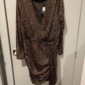 2x brown sparkly dress. Worn once